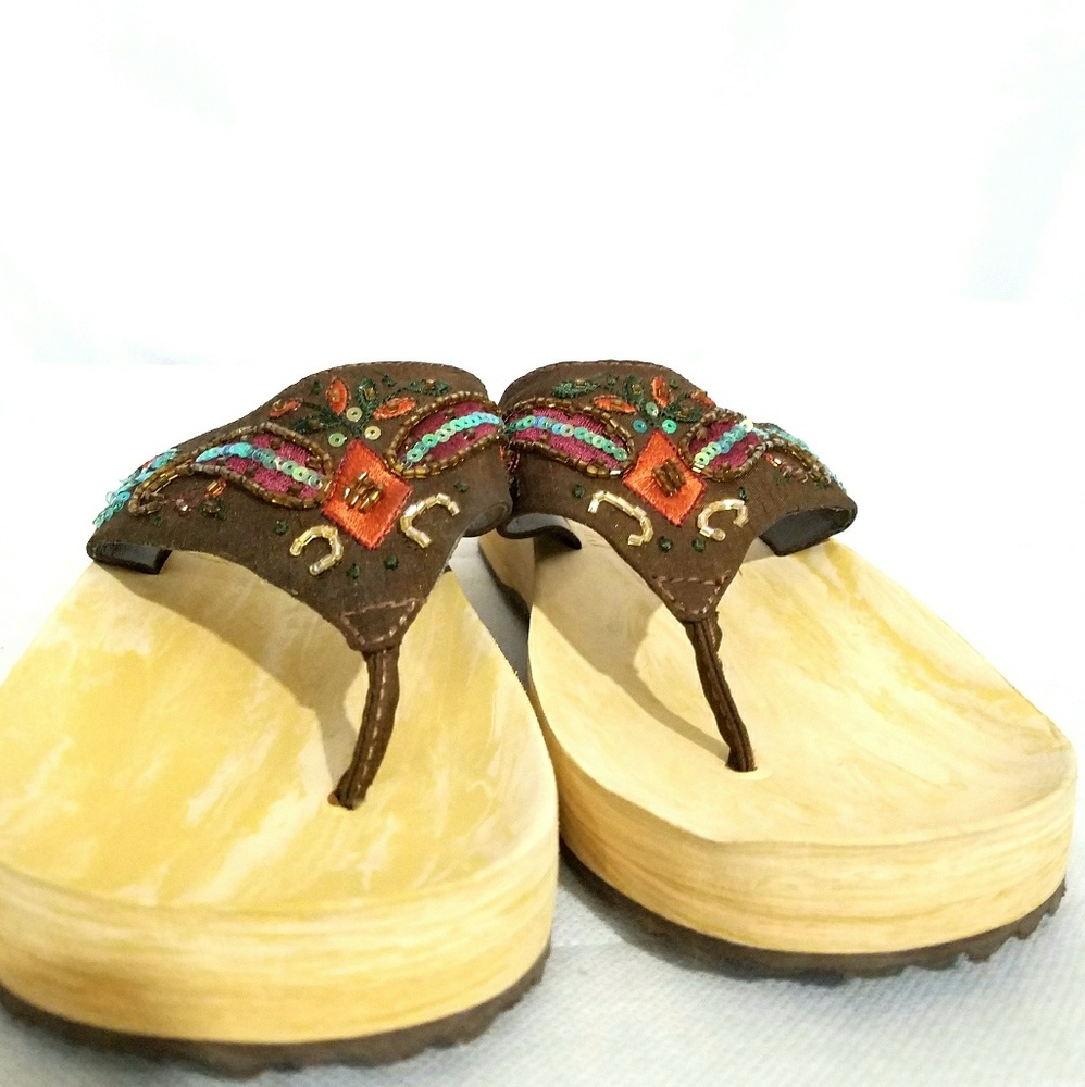 Womens Shechers Luxe Foam Fashion Braided Sandals - Picture 2 of 3